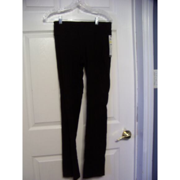 IDEOLOGY Women's Black & Gold Bride Straight Leg Leggings Size Medium Pants - Picture 2 of 2
